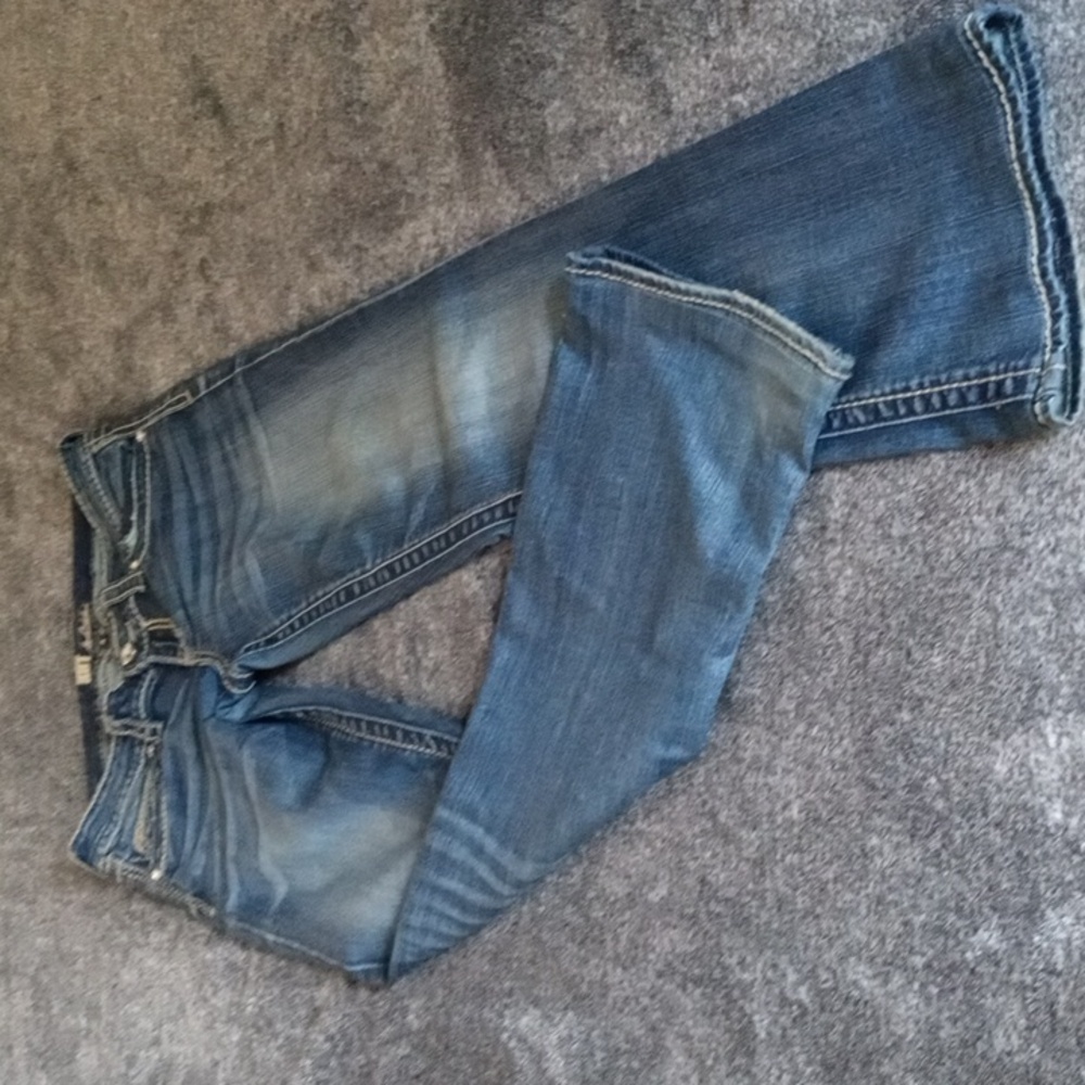 Kut from the Kloth rhinestone embellished jeans ALTERED to 30" inseam